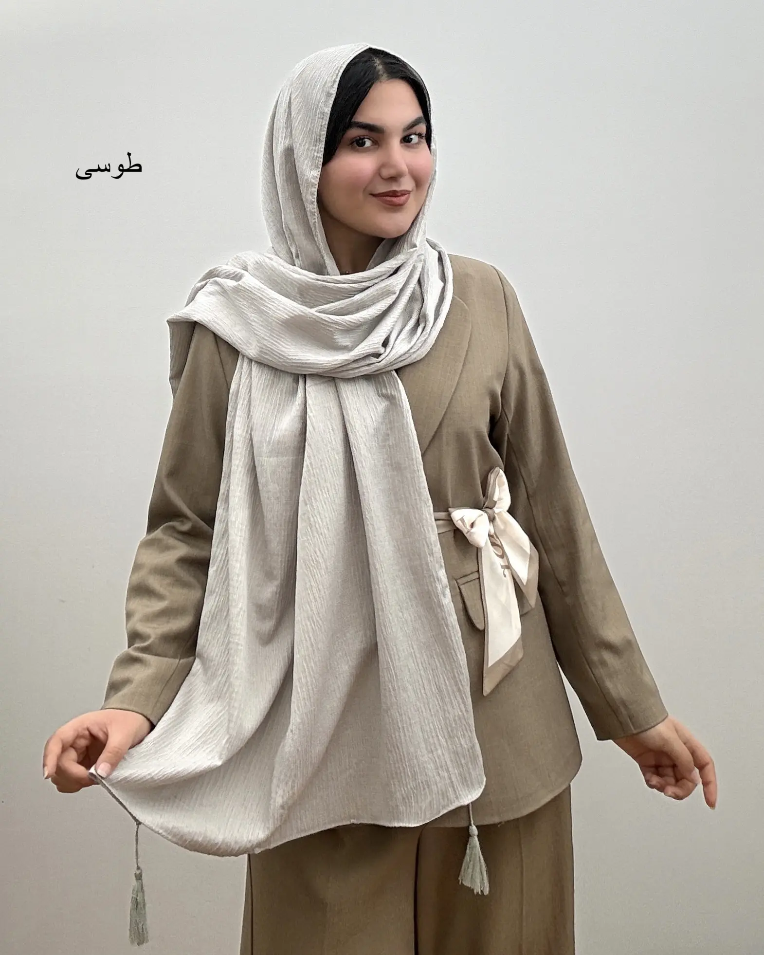 شال نخی دخترانه مدل دلینا